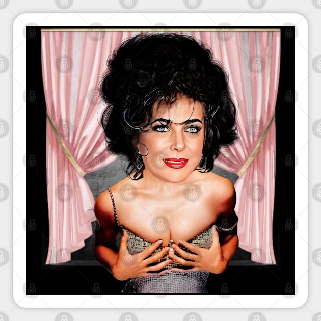 Elizabeth Taylor Magnet by Zbornak Designs